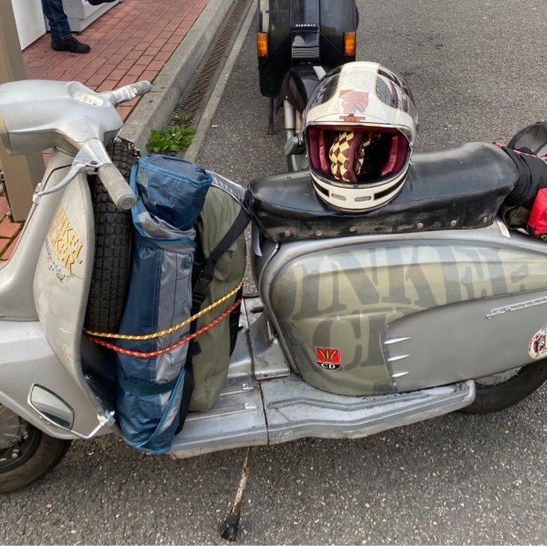 Milans Lambretta, abreisefertig